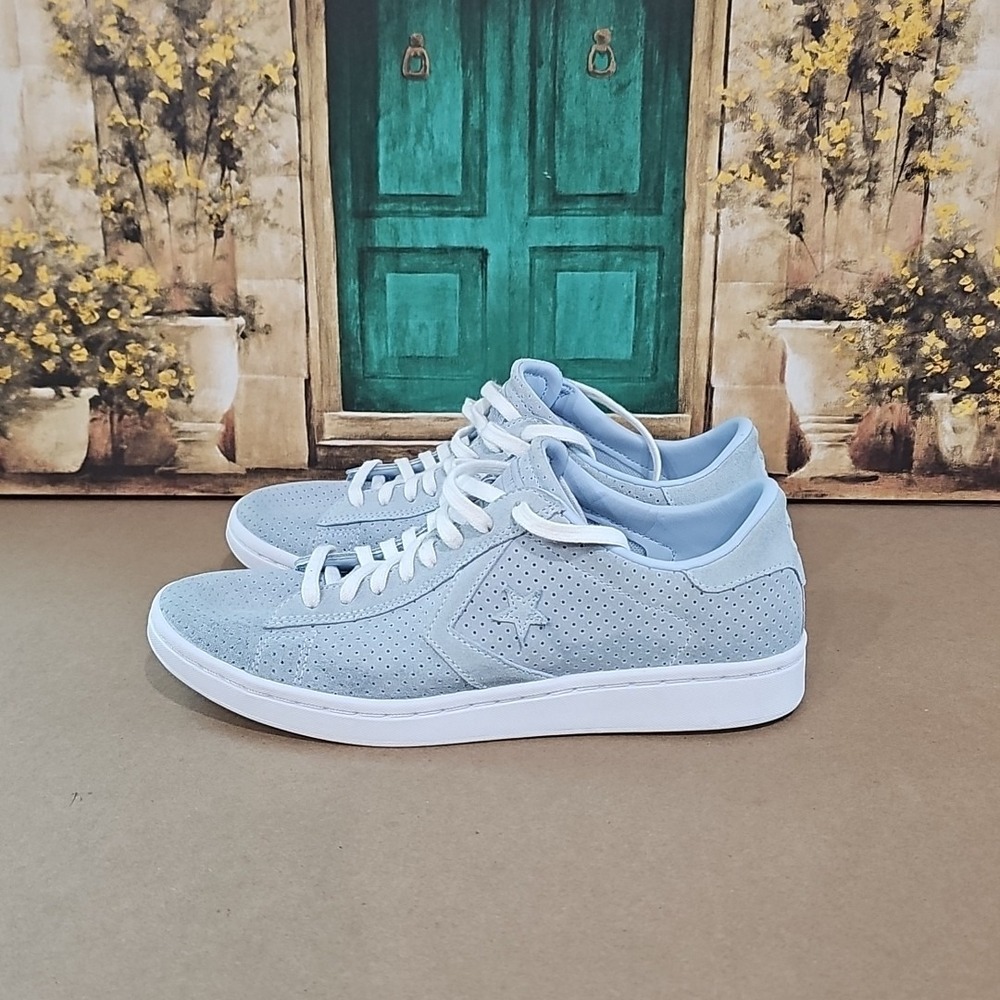 Converse All Star  555923C Blue Suede Sneakers Womens Shoes US Size 8
